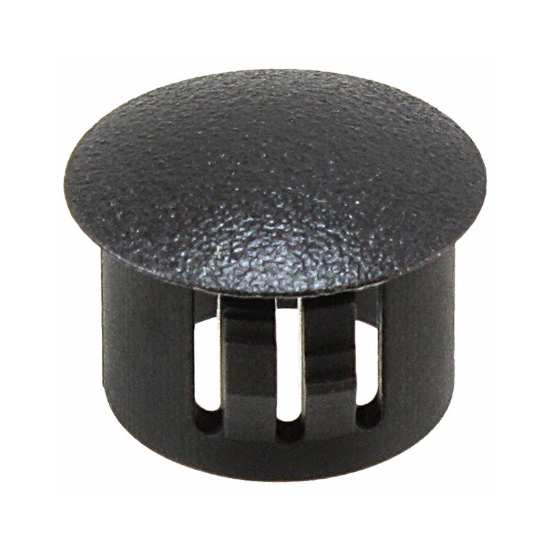 10 pcs : 8603 - HOLE PLUG 0.500' NYLON BLACK