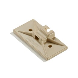 10 pcs : SMS-A-C15 - CABLE TIE HLDR SNGLE ADH IVORY