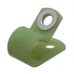 10 pcs : NM-6-R6 - CBL CLAMP P-TYPE GREEN FASTENER