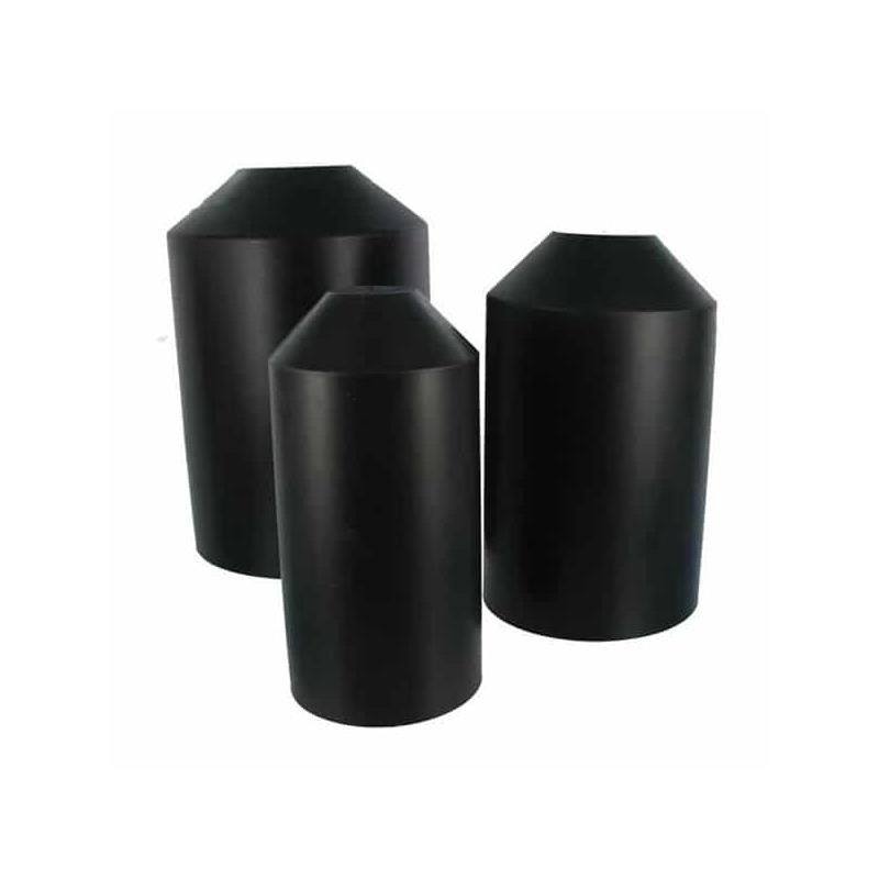 10 pcs : QSEC120-25/8.5-01-QB150 - HEATSHRINK CAP BLACK 25/8.5MM