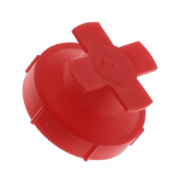 10 pcs : UN9764A - UNIVERAL THREADED PLUG:LDPE RED,