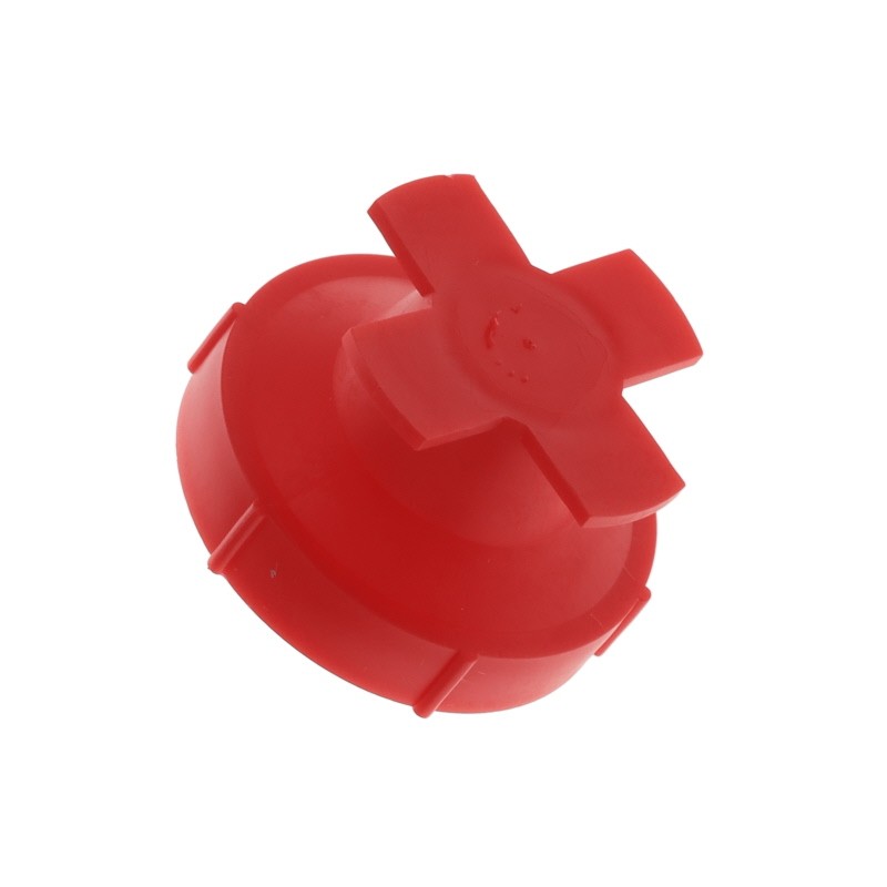 10 pcs : UN9764A - UNIVERAL THREADED PLUG:LDPE RED,