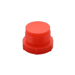 10 pcs : TF40A - THREADED PLUG:LDPE, RED, 1'-14 F