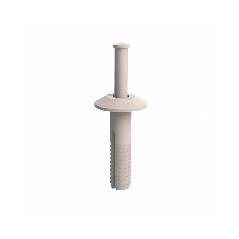 10 pcs : 61APT25100 - ANCHOR RIVET, PLASTIC PIN, .250