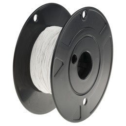 1 Reel of 100 M - RS PRO White 0.2 mm² Hook Up Wire, 24 AWG, 19/0.12 mm, 100m, Polyamide Insulation