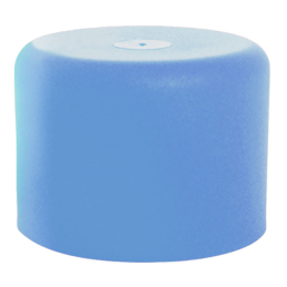 10 pcs : A1-3/4A - ROUND END CAPS - BLUE, INSIDE DI