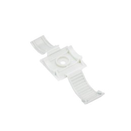 10 pcs : ARC.68-A-Q - CBL CLIP WIRE SADDLE WHITE ADH