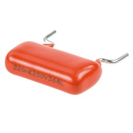 5 pcs - Vishay 368, MKT368 Polyester Film Capacitor, 160 V ac, 250 V dc, ±10%, 220nF, Through Hole