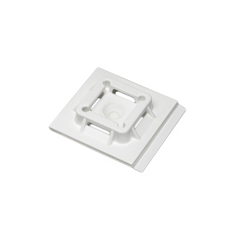 10 pcs : SGABM40-A-L - CABLE TIE HLDR QUAD ADH WHITE