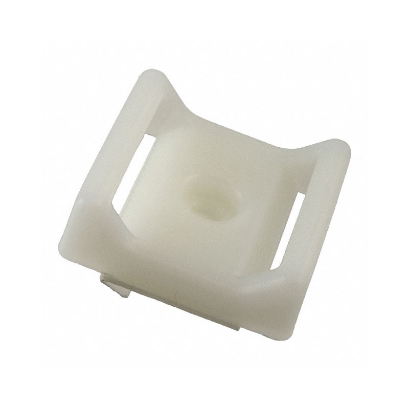 10 pcs : ABMT-A-C - CABLE TIE HLDR DUAL ADH NATURAL