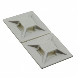 20 pcs : ABMM-AT-C - CABLE TIE HLDR QUAD ADH 2QTY2