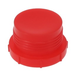 10 pcs : TF60A - THREADED PLUG:LDPE, RED, 1-7/16'