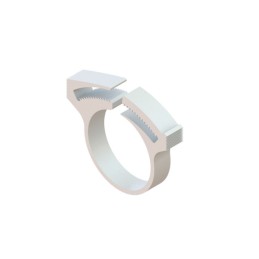 10 pcs : SHC-134 - CBL CLAMP HOSE WHITE