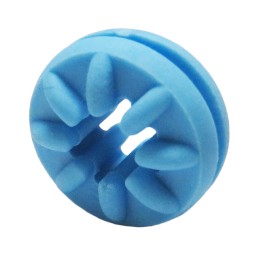 10 pcs : G-414-C8002 - SCREW GROMMET THERMOPLASTIC BLUE