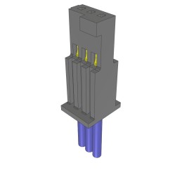 10 pcs : SFSS-03-28-G-05.00-S - SINGLE ROW DISCRETE WIRE ASSEMBL