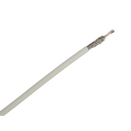 1 Reel of 100 M - TE Connectivity White 0.96 mm² Hook Up Wire, 20 AWG, 19/0.25 mm, 100m, Polyalkene Insulation