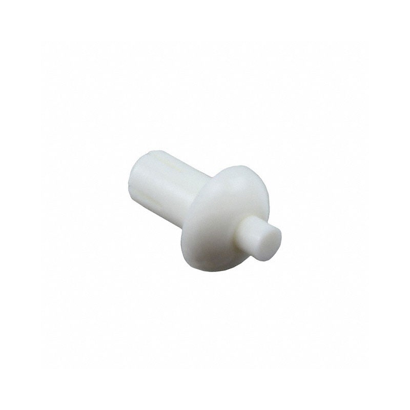 10 pcs : RP135W - WHITE NYLON PUSH-RIVET,5.1 MM HO