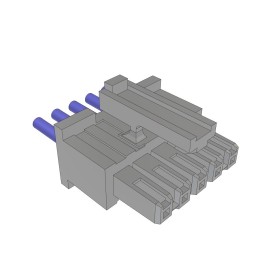 10 pcs : MMSS-05-24-F-39.64-S-K - MINI-MATE CABLE ASSEMBLY, 0.100'