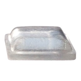 10 pcs : RBS-3R - BUMPER SQUARE 0.5'L X 0.5'W CLR