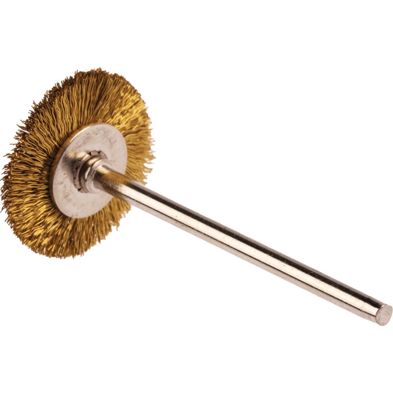 1 Bag of 3 - RS PRO Brass Circular Abrasive Brush, 21.6mm Diameter