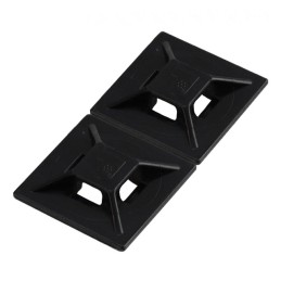 20 pcs : ABMM-AT-C0 - CABLE TIE HLDR QUAD ADH 2QTY2