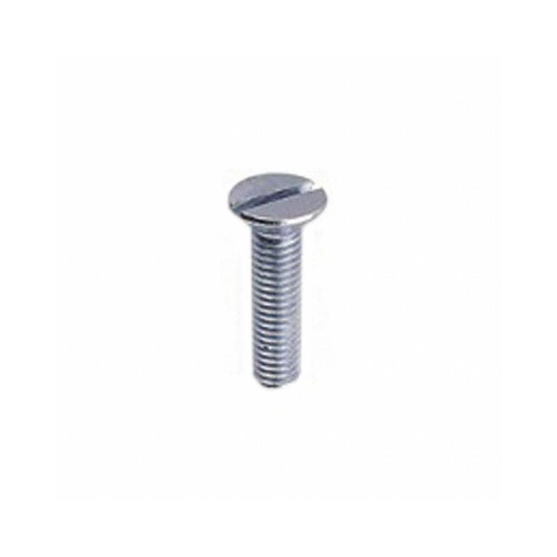 10 pcs : 9557 - MACH SCREW FLAT SLOTTED 2-56