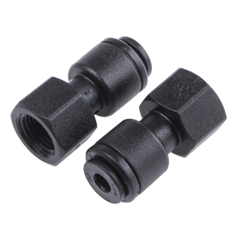 1 Bag of 5 - John Guest Hydraulic Straight Compression Tube Fitting PM450411E, 1/8 in