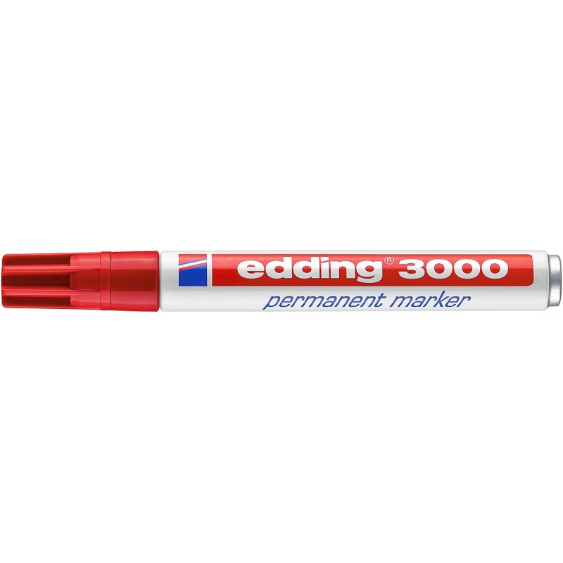 1 pcs - Edding 1.5 - 3 mm Tip Red Marker Pen