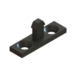 10 pcs : DLS-2 - DOOR LATCH STRIKER BLK 2X2 TO8