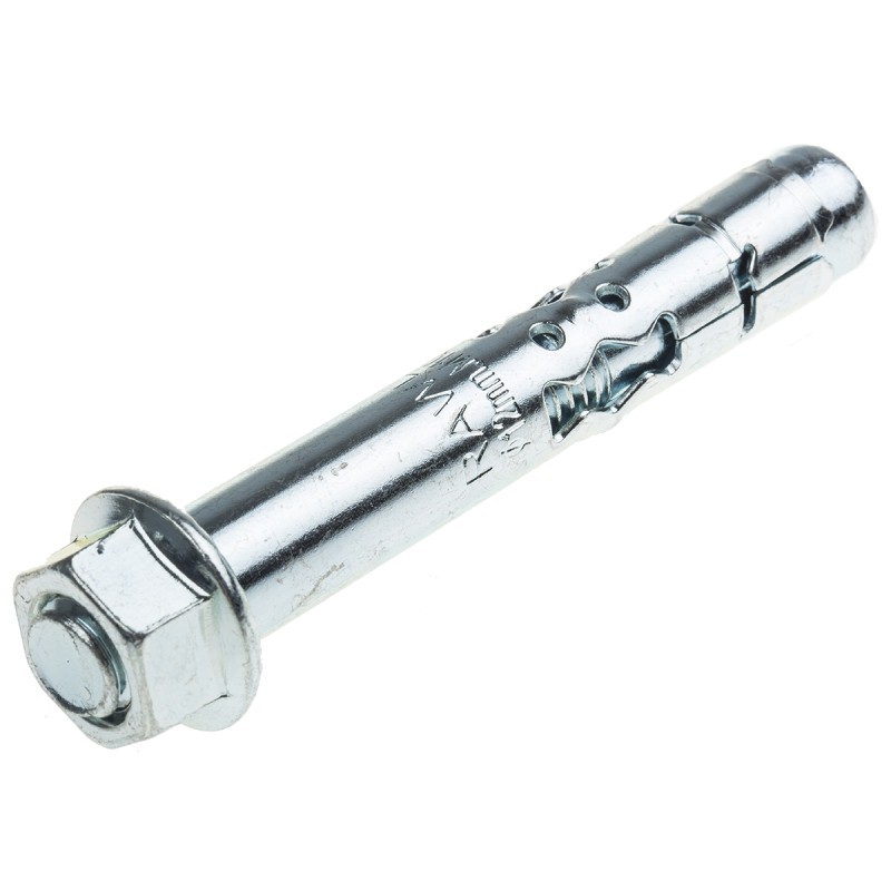 1 Pack of 10 - RawlPlug Steel Anchor Bolt M10 x 70mm, 12mm Fixing Hole