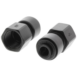 1 Bag of 5 - John Guest Hydraulic Straight Compression Tube Fitting PM450612E, 1/4 in