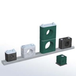 1 Bag of 5 - RS PRO Double Tube Clamp for 12mm tube