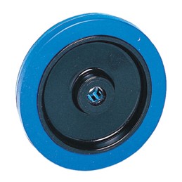 1 pcs - Guitel Hervieu Black, Blue Rubber Abrasion Resistant, Low Starting Resistance, Non-Marking Trolley Wheel, 200kg