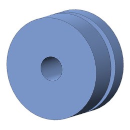10 pcs : G-511-1 - SCREW GROMMET THERMOPLASTIC BLUE