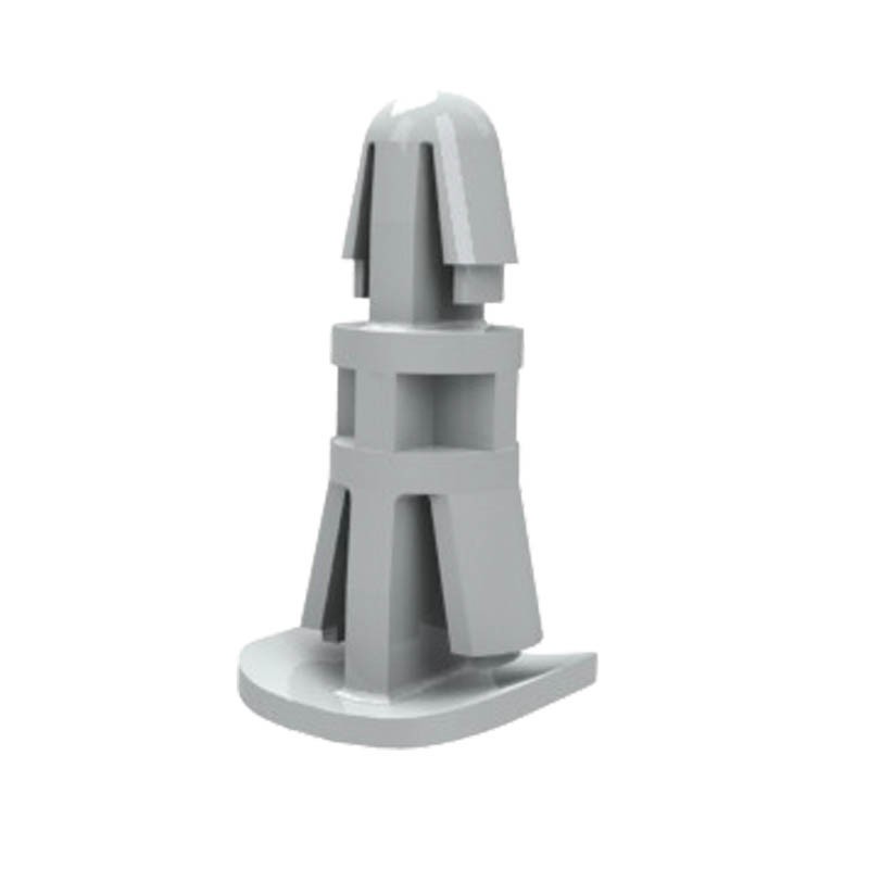 10 pcs : RLCBSA-10-01 - BRD SPT SNAP LOCK NYLON 10MM