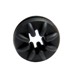 10 pcs : G-414-SL35300 - SCREW GROMMET SYNTHETIC RUB BLK