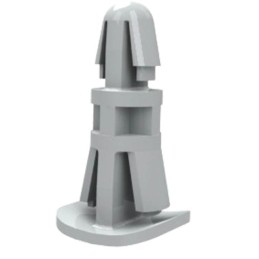 10 pcs : RLCBSA-8-01 - BRD SPT SNAP LOCK NYLON 8MM