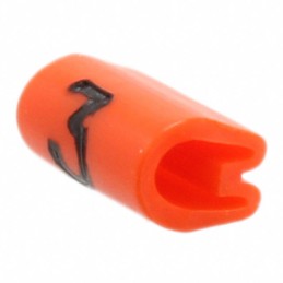 10 pcs : EC0021-000 - WIRE MARKER PUSH ON 4.5MM ORANGE