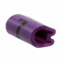 10 pcs : EC0038-000 - WIRE MARKER PUSH ON 4.5MM VIOLET