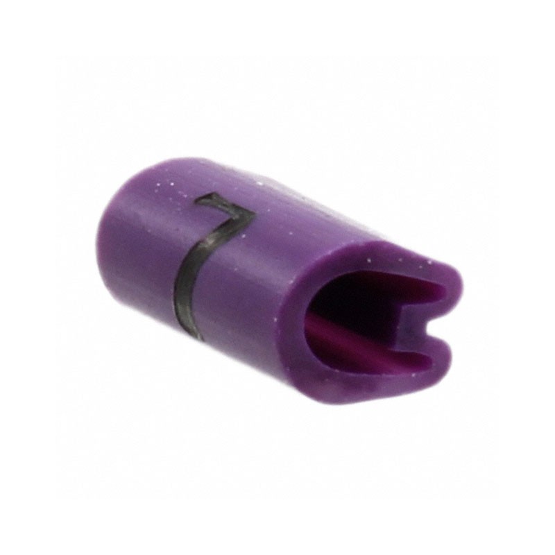 10 pcs : EC0038-000 - WIRE MARKER PUSH ON 4.5MM VIOLET