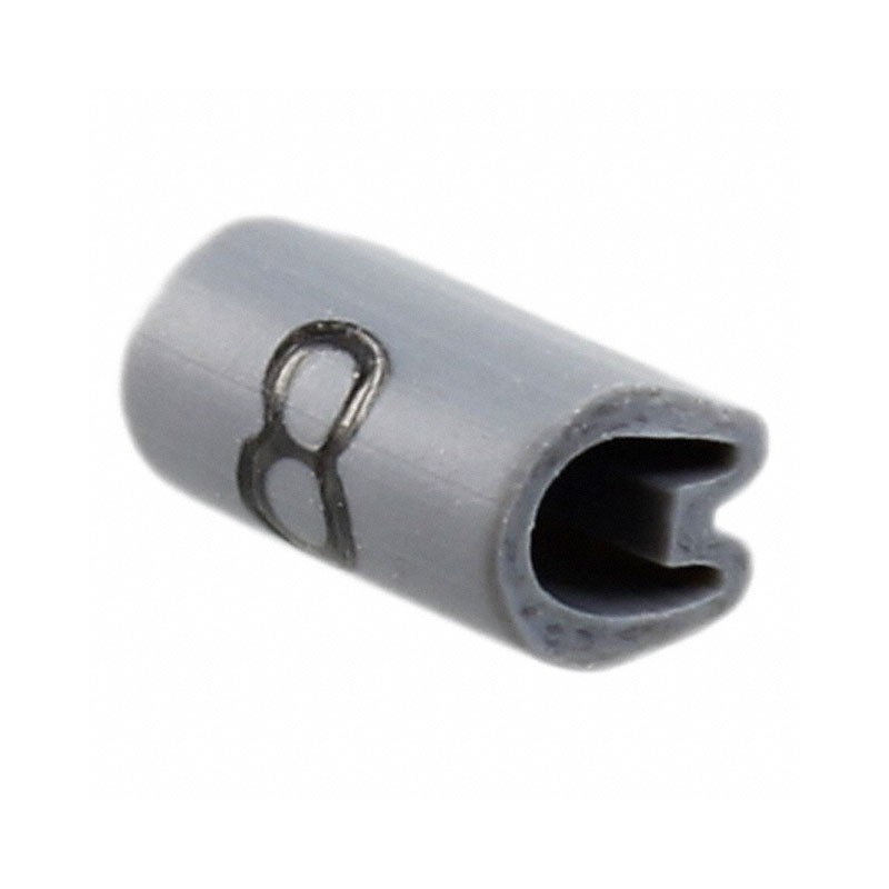 10 pcs : EC0039-000 - WIRE MARKER PUSH ON 4.5MM GRAY