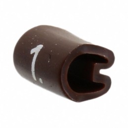10 pcs : EC0179-000 - WIRE MARKER PUSH ON 4.5MM BROWN