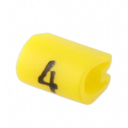 10 pcs : EC0193-000 - WIRE MARKER PUSH ON 4.5MM YELLOW