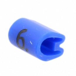 10 pcs : EC0210-000 - WIRE MARKER PUSH ON 4.5MM BLUE