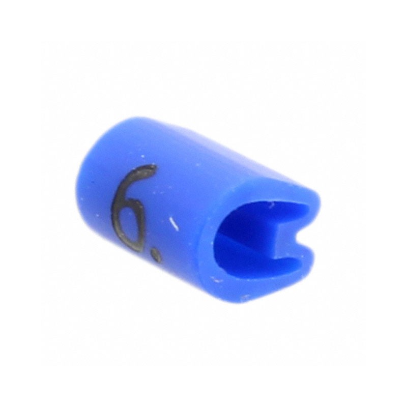 10 pcs : EC0210-000 - WIRE MARKER PUSH ON 4.5MM BLUE