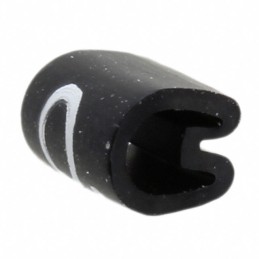 10 pcs : EC0348-000 - WIRE MARKER PUSH ON 4.5MM BLACK