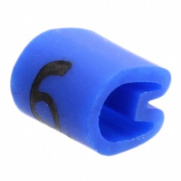 10 pcs : EC0375-000 - WIRE MARKER PUSH ON 4.5MM BLUE