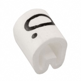 10 pcs : EC0380-000 - WIRE MARKER PUSH ON 4.5MM WHITE