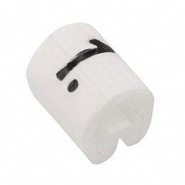 10 pcs : EC0381-000 - WIRE MARKER PUSH ON 4.5MM WHITE