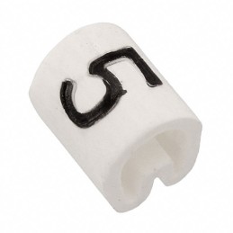 10 pcs : EC0385-000 - WIRE MARKER PUSH ON 4.5MM WHITE